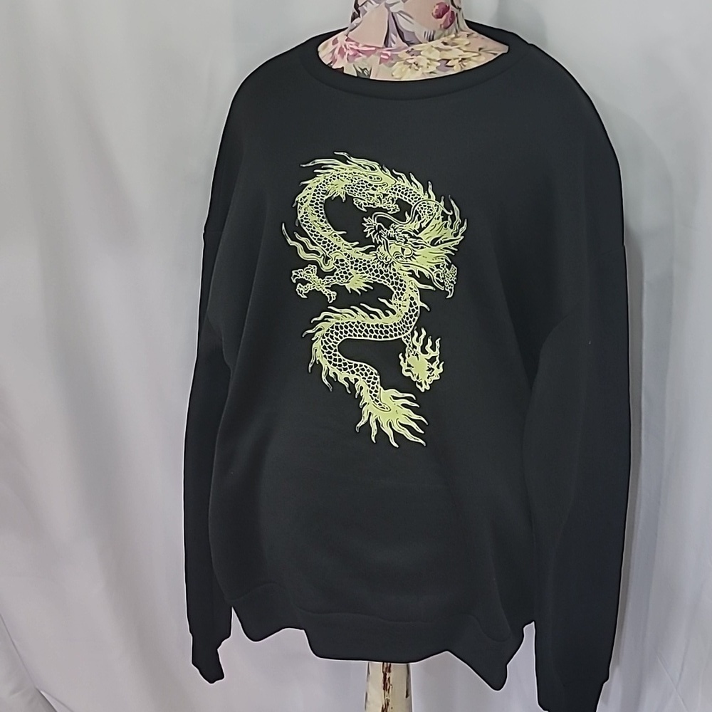 FREE with Purchase NWOT SHEIN Dragon Print Crewneck